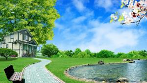 Outdoor jogging track